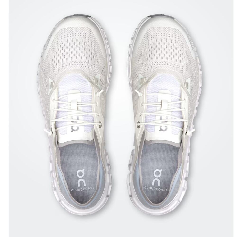 On Cloud 6 Coast White Glacier Lightweight Breathable Zero Gravity Womens US 6.5 - Picture 2 of 9